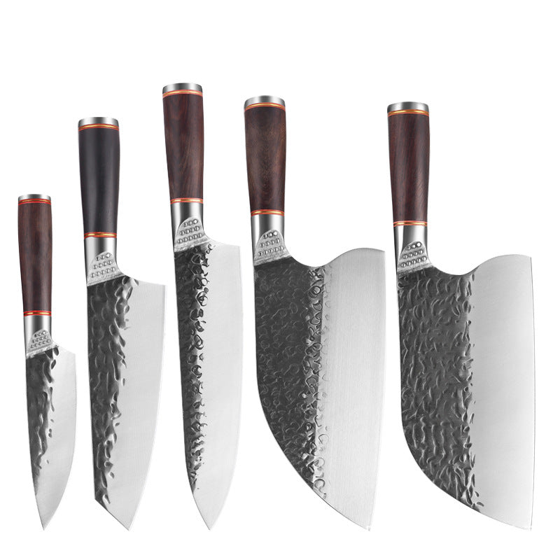 Hammered Stainless-Steel Kitchen Knife Collection — product image 3 of 16