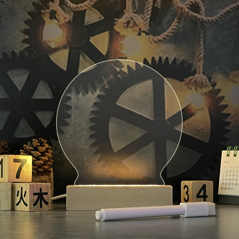 USB LED Message Board Lamp with Pen