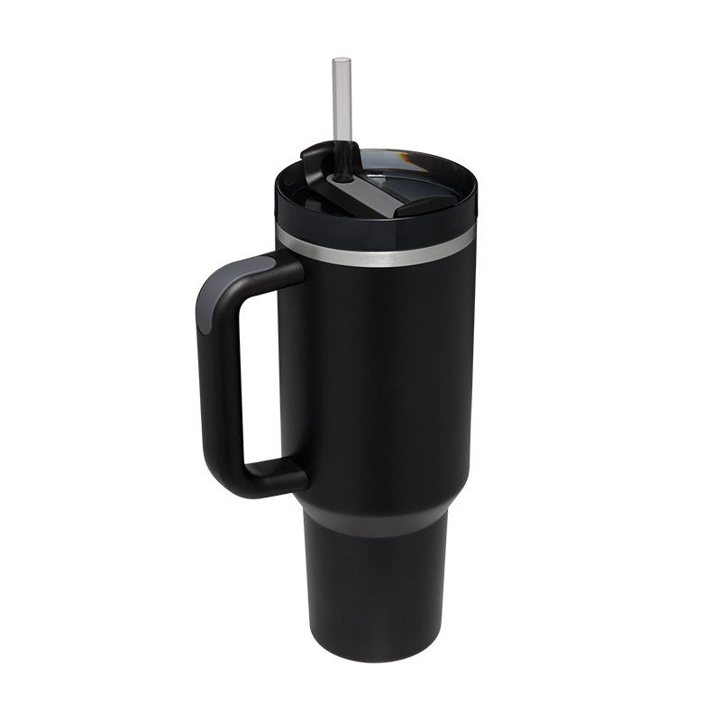 40 oz Insulated Tumbler with Handle & Straw — product image 7 of 25