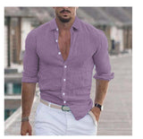 Men’s Casual Long-Sleeve Button Shirt