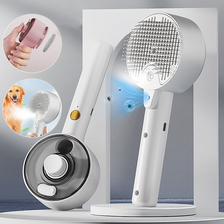 Rechargeable Pet Mist Grooming Brush