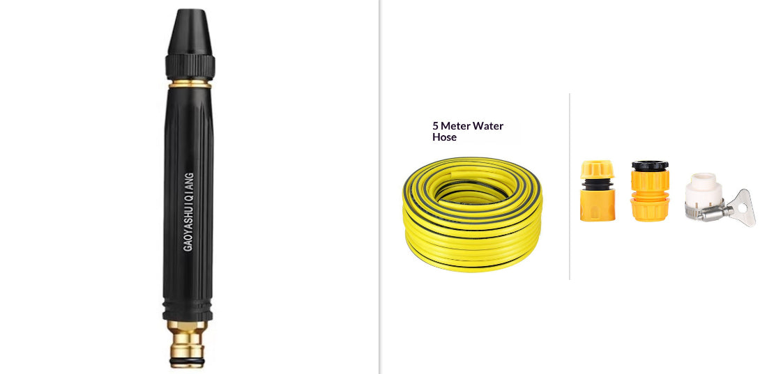 Adjustable Garden Hose Spray Nozzle & Accessories