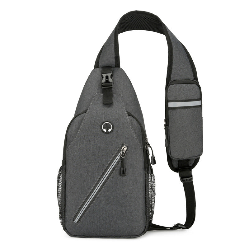 Men’s Oxford-Cloth Crossbody Shoulder Bag