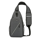 Men’s Oxford-Cloth Crossbody Shoulder Bag