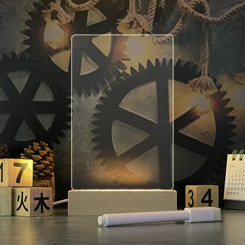 USB LED Message Board Lamp with Pen