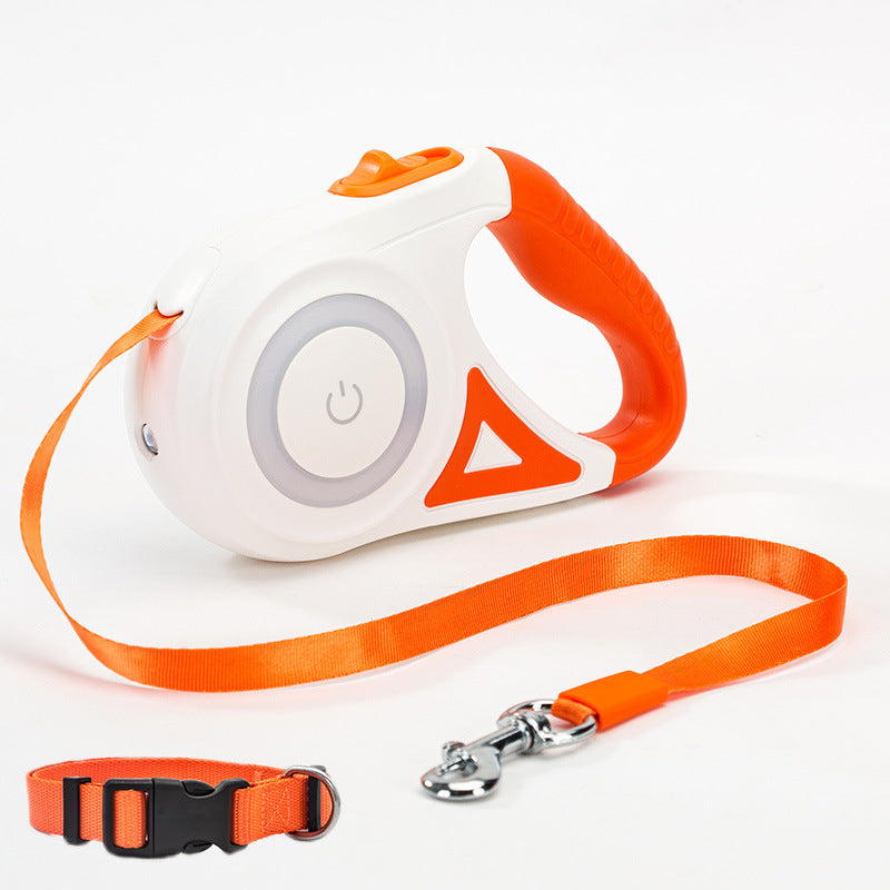 Retractable Pet Leash with Optional Collar