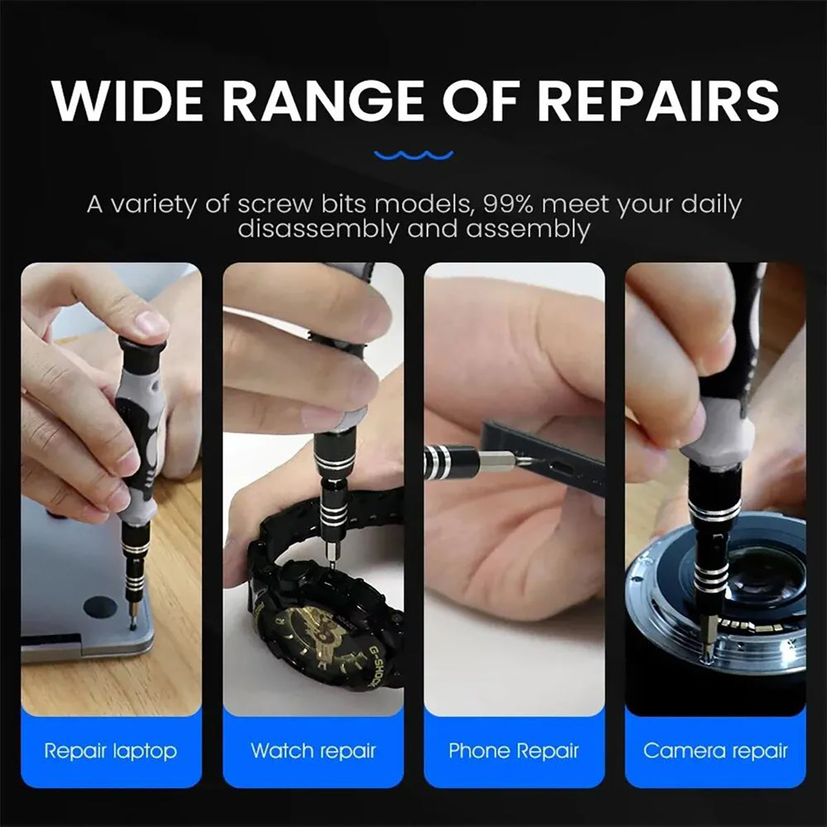 115/122-in-1 Precision Screwdriver Tool Kit — product image 5 of 11