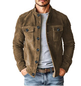 Men’s Faux-Suede Slim-Fit Jacket — product image 9 of 9