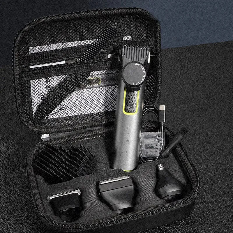 6-in-1 Electric Beard Trimmer Grooming Kit
