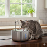 Stainless-Steel Pet Water Fountain with Filter